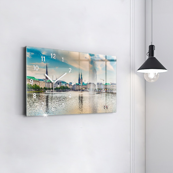 Orologio rettangolare Binnenalster ad Amburgo