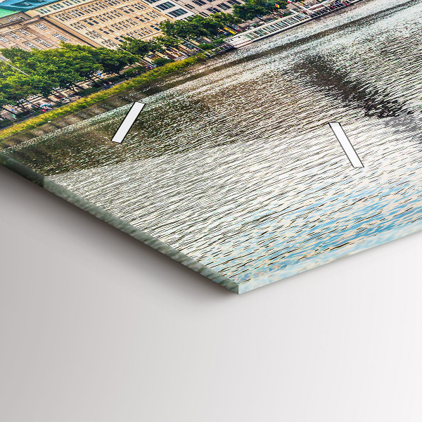 Orologio rettangolare Binnenalster ad Amburgo