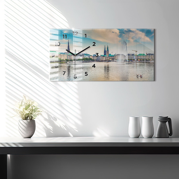 Orologio rettangolare Binnenalster ad Amburgo