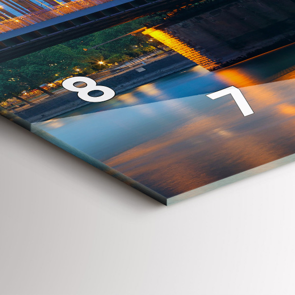 Orologio rettangolare Vista del municipio