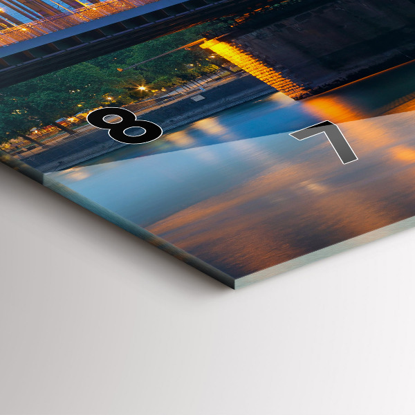 Orologio rettangolare Vista del municipio