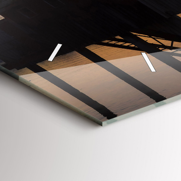 Orologi orizzontali Tramonto sul lago