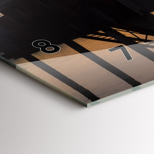 Orologi orizzontali Tramonto sul lago