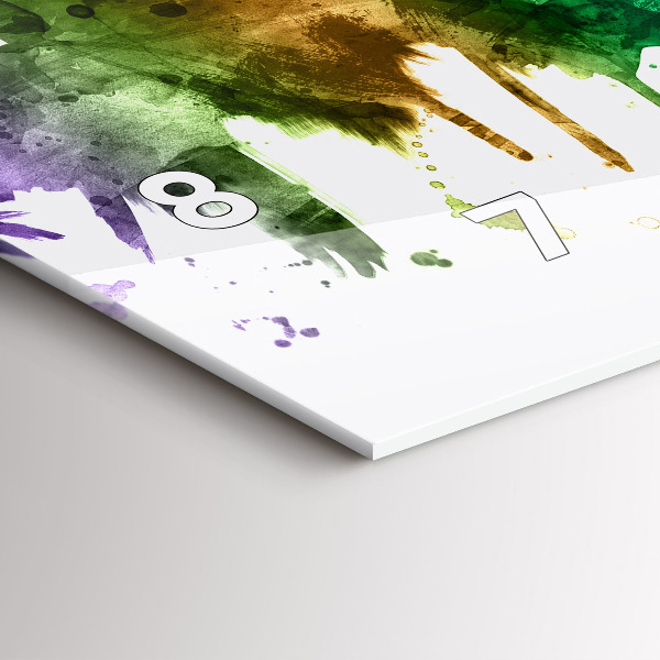 Orologi orizzontali Filadelfia colorata