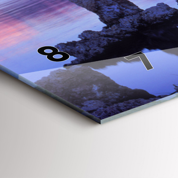 Orologio rettangolare Lago California