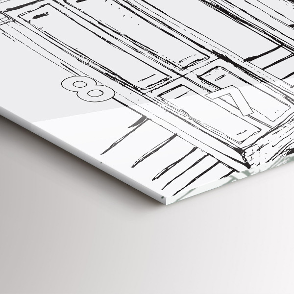 Orologio rettangolare Disegno della città della Provenza