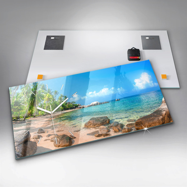 Orologio rettangolare Bellissima spiaggia in Thailandia