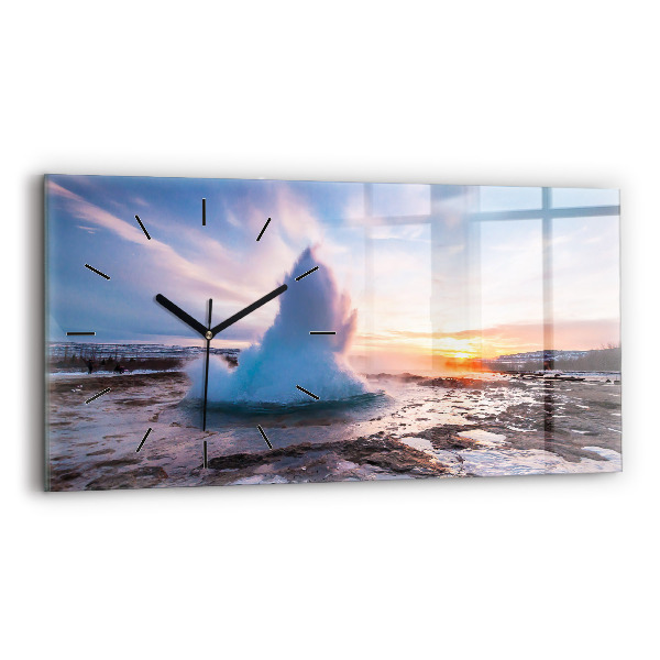 Orologio rettangolare Geyser sull'isola d'Islanda