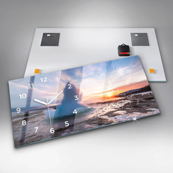 Orologio rettangolare Geyser sull'isola d'Islanda