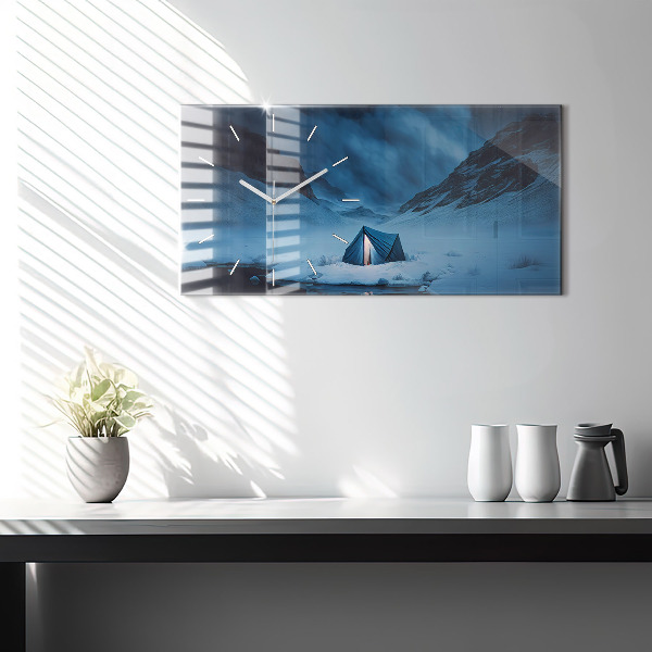 Orologi orizzontali Tenda sulle montagne dell'Islanda