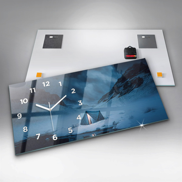 Orologi orizzontali Tenda sulle montagne dell'Islanda