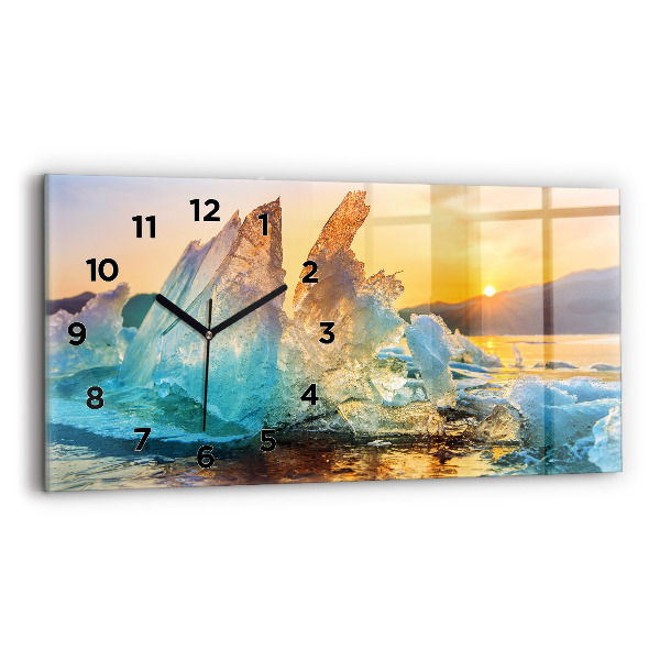 Orologio rettangolare Iceberg e alba