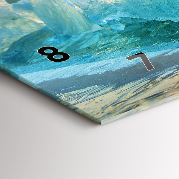 Orologio rettangolare Iceberg e alba