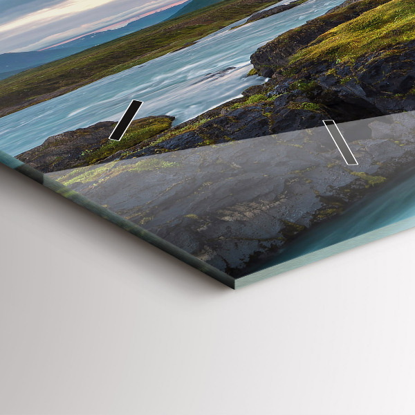 Orologio rettangolare Paesaggio con cascata