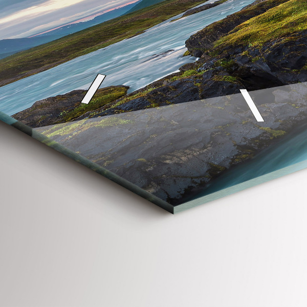 Orologio rettangolare Paesaggio con cascata