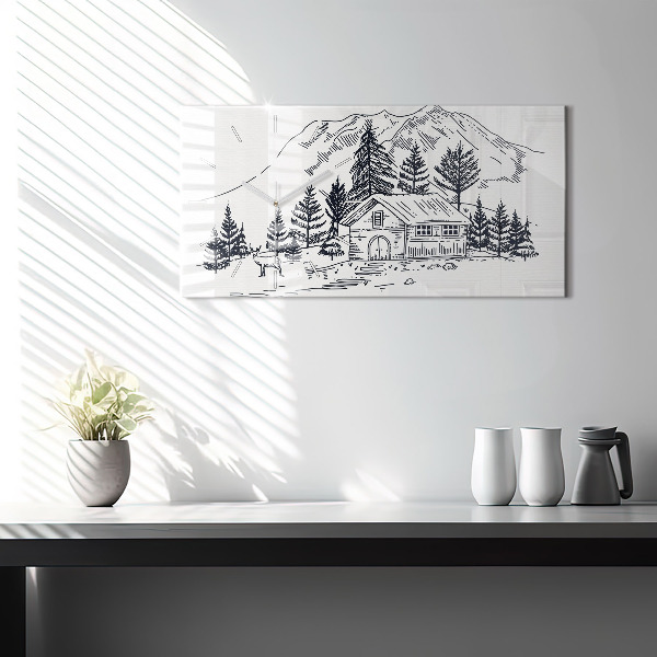 Orologio rettangolare Città dei cartoni animati