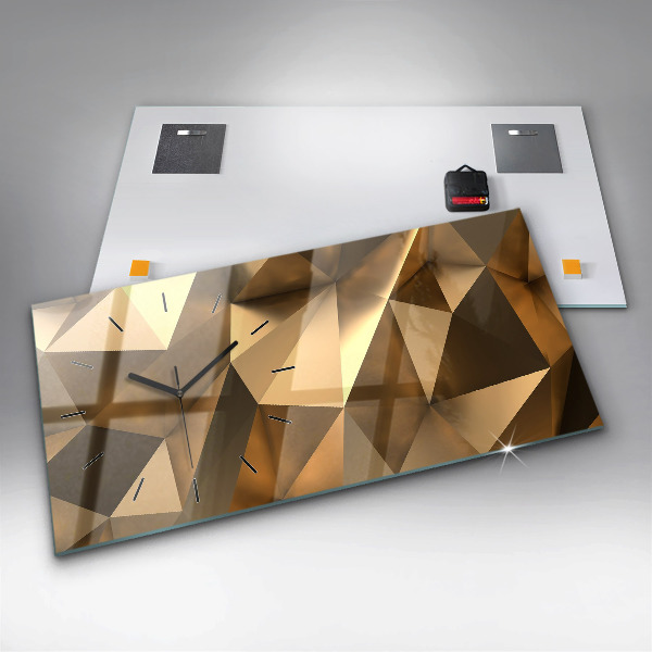 Orologio rettangolare Texture geometrica