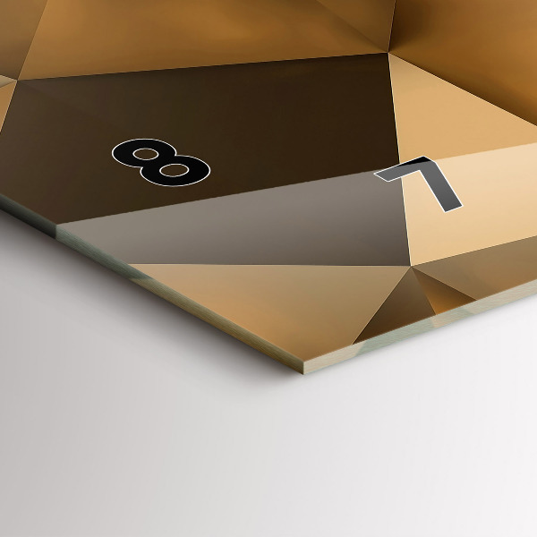 Orologio rettangolare Texture geometrica