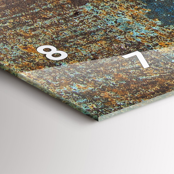 Orologio rettangolare Vecchia struttura metallica