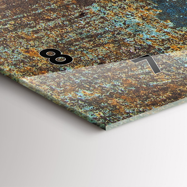 Orologio rettangolare Vecchia struttura metallica