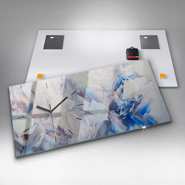 Orologio rettangolare Texture di vernice astratta