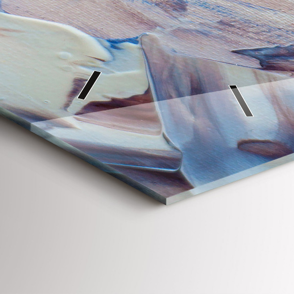 Orologio rettangolare Texture di vernice astratta