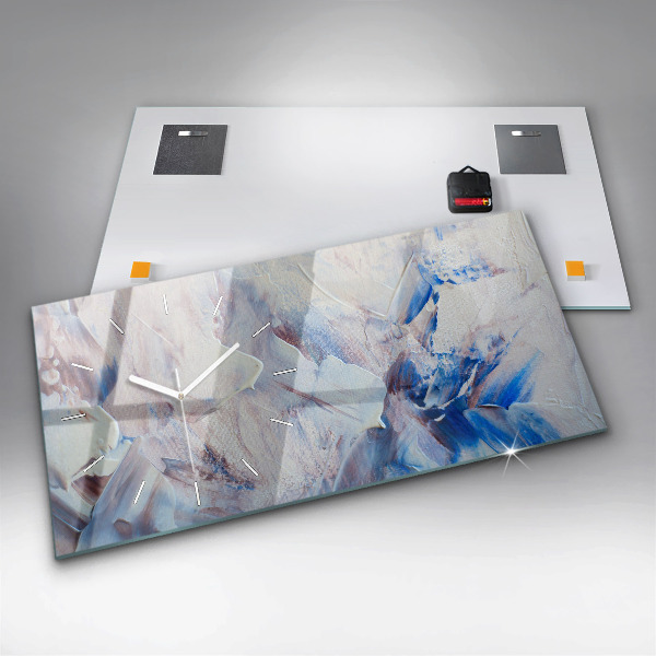 Orologio rettangolare Texture di vernice astratta