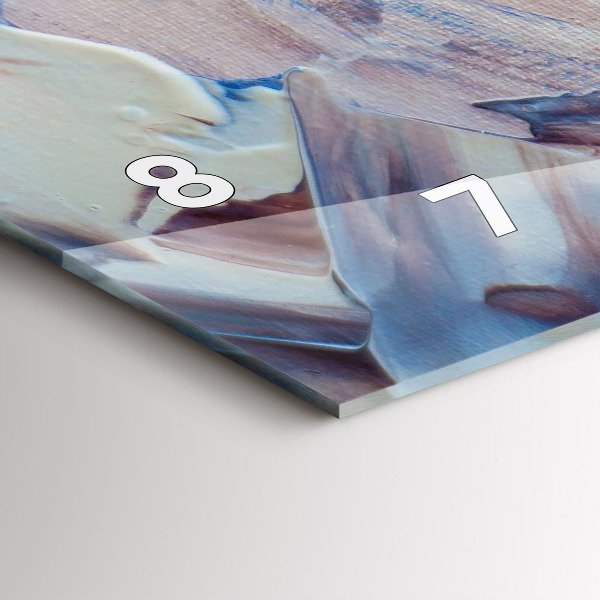 Orologio rettangolare Texture di vernice astratta