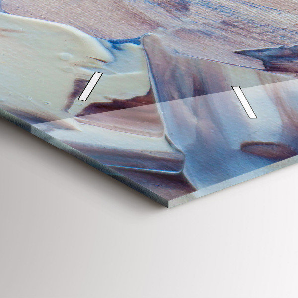 Orologio rettangolare Texture di vernice astratta