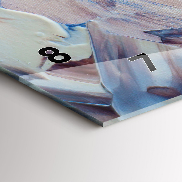 Orologio rettangolare Texture di vernice astratta