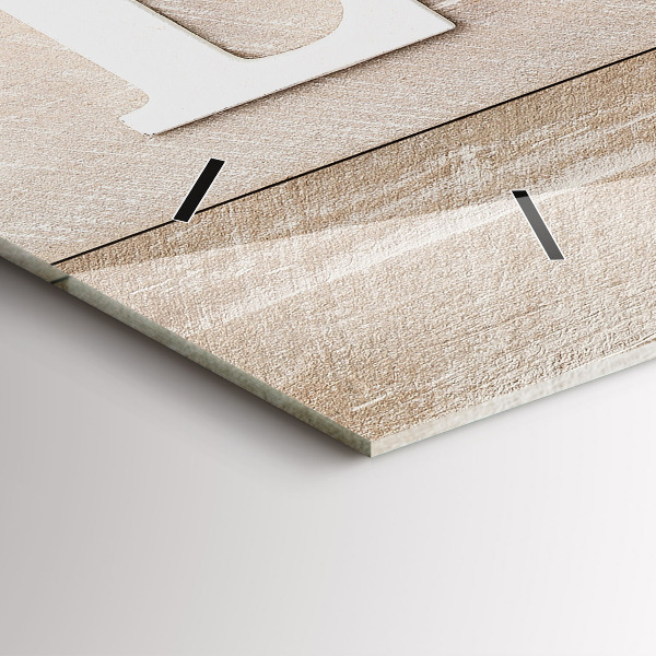 Orologio rettangolare L'iscrizione amore