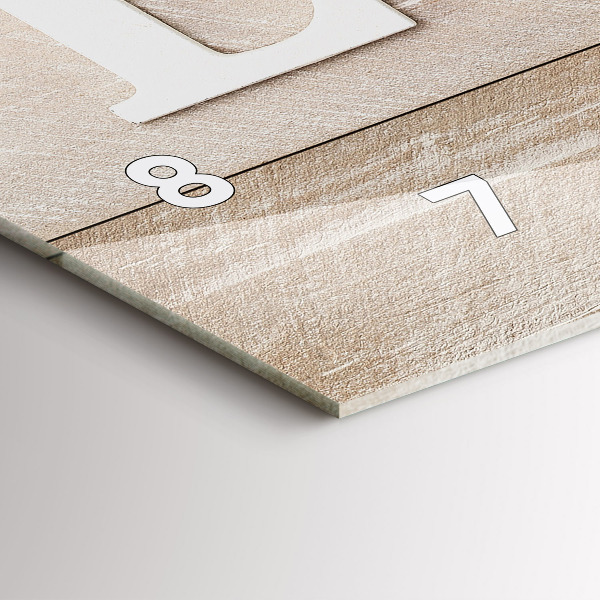 Orologio rettangolare L'iscrizione amore