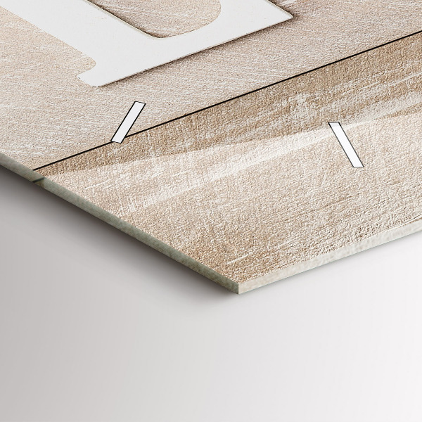 Orologio rettangolare L'iscrizione amore