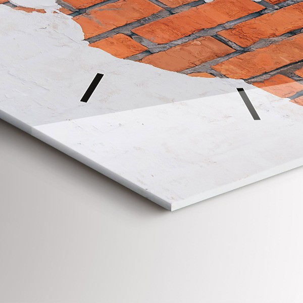 Orologio rettangolare Mappa del mondo in mattoni