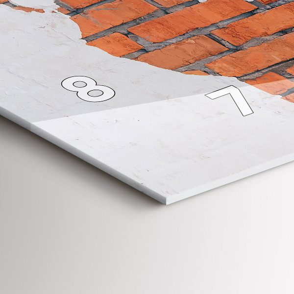 Orologio rettangolare Mappa del mondo in mattoni