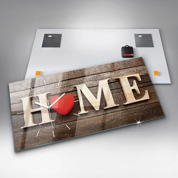 Orologio rettangolare La casa dell'iscrizione