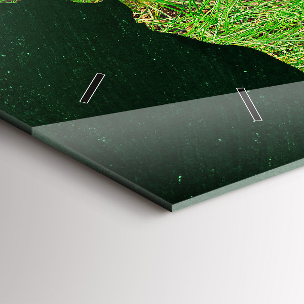 Orologio rettangolare Mappa del mondo in erba