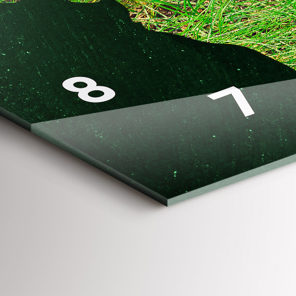 Orologio rettangolare Mappa del mondo in erba