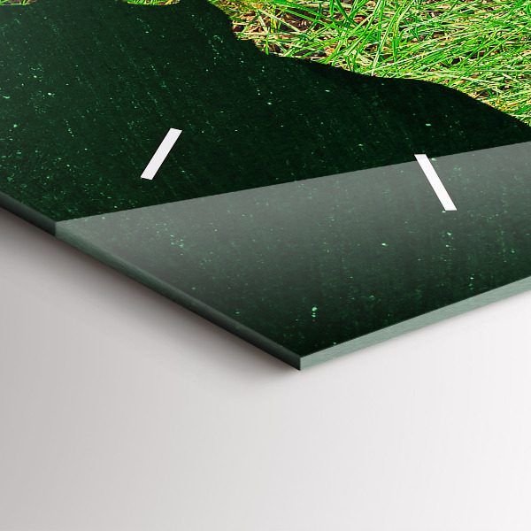 Orologio rettangolare Mappa del mondo in erba