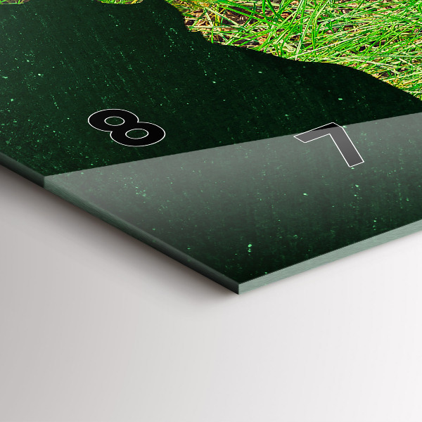 Orologio rettangolare Mappa del mondo in erba