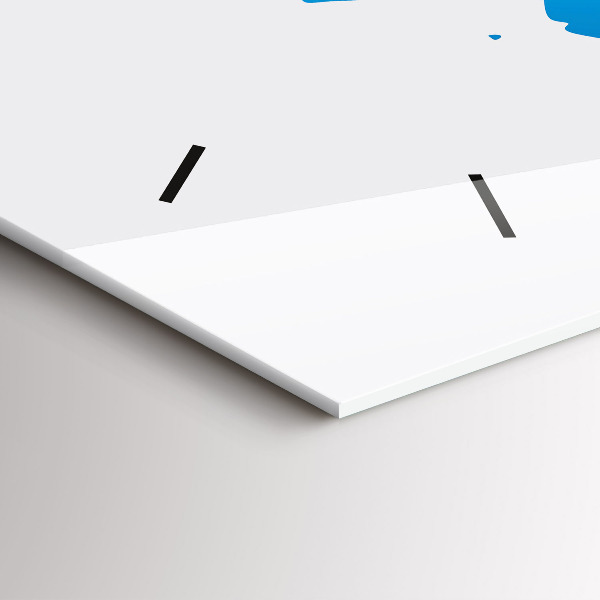 Orologio rettangolare Mappa del mondo