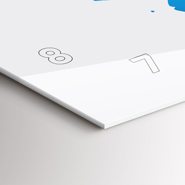 Orologio rettangolare Mappa del mondo