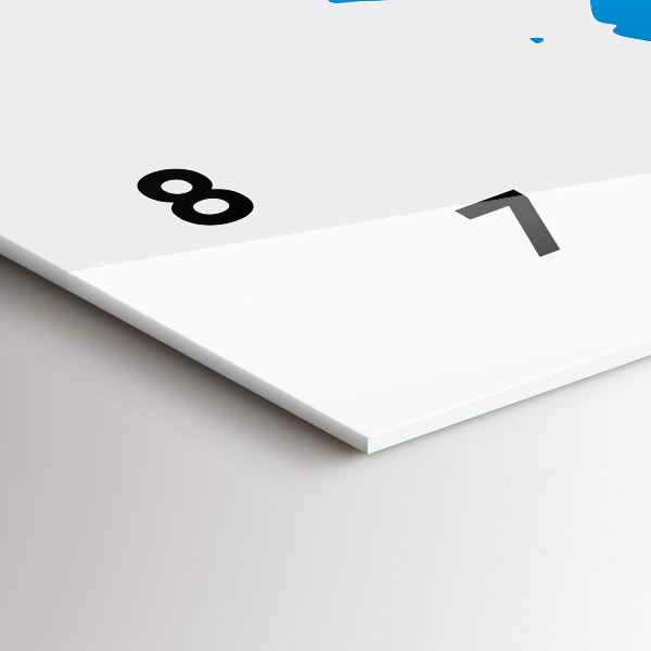 Orologio rettangolare Mappa del mondo