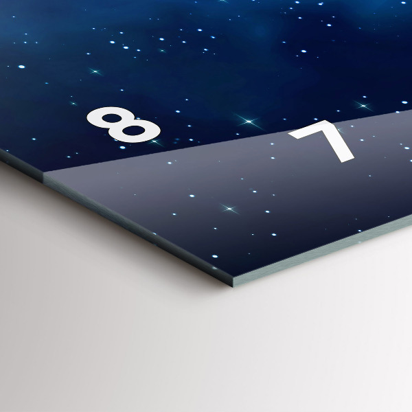 Orologio rettangolare Stelle del cielo scuro