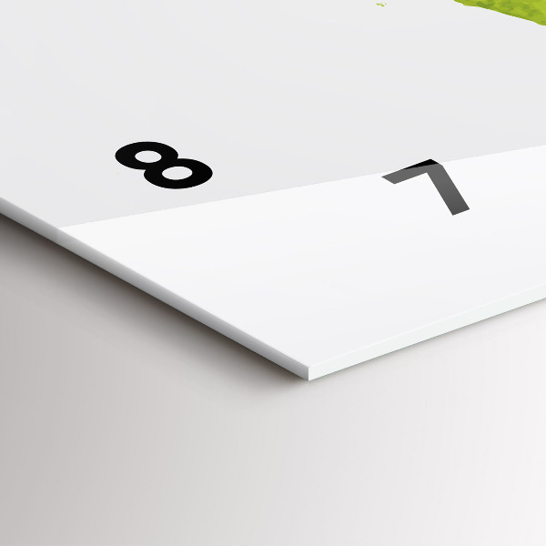 Orologio rettangolare Mappa del mondo ad acquerello