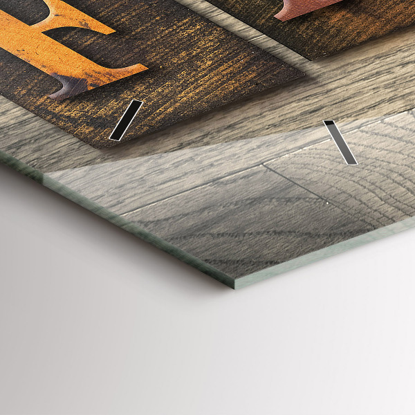 Orologio rettangolare La famiglia delle iscrizioni