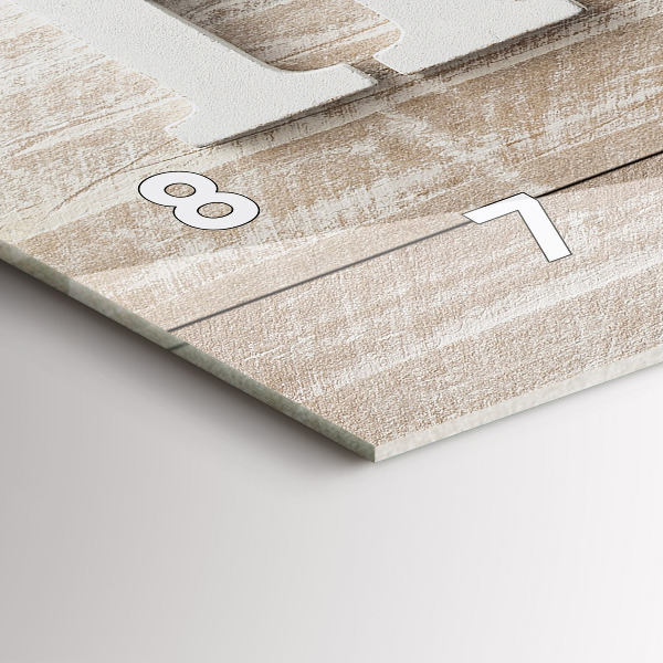 Orologio rettangolare La casa dell'iscrizione