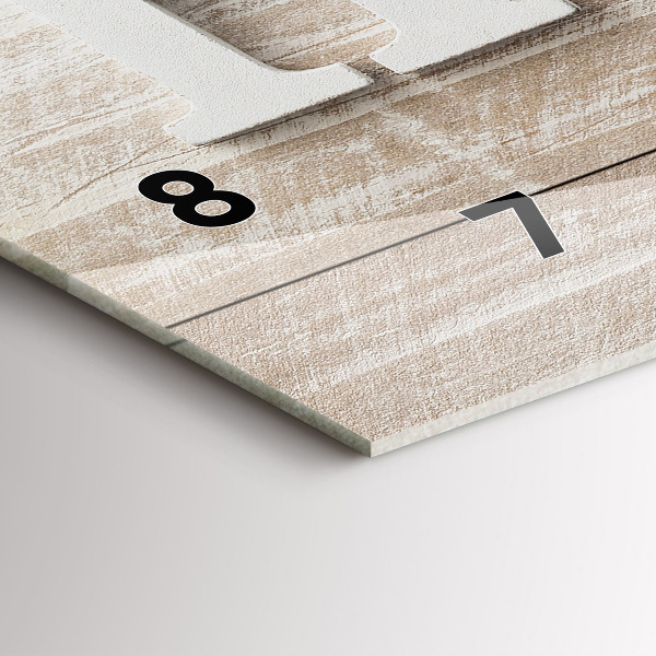 Orologio rettangolare La casa dell'iscrizione