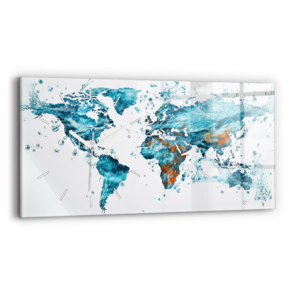 Orologi orizzontali Mappa dell'acqua del mondo