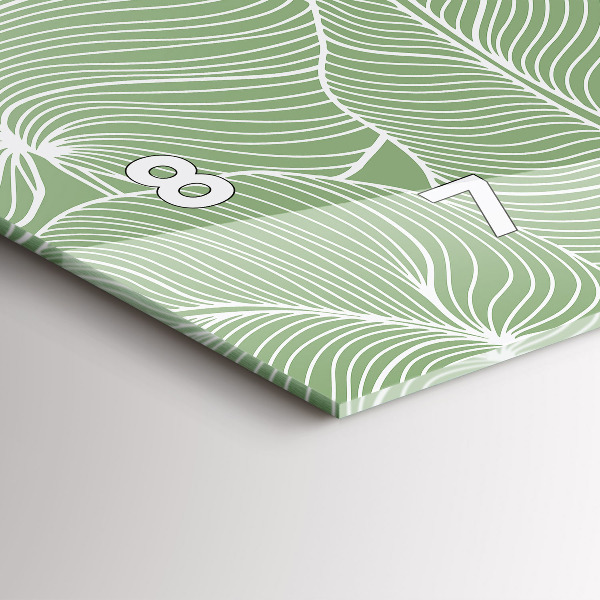 Orologi orizzontali Foglie modello natura